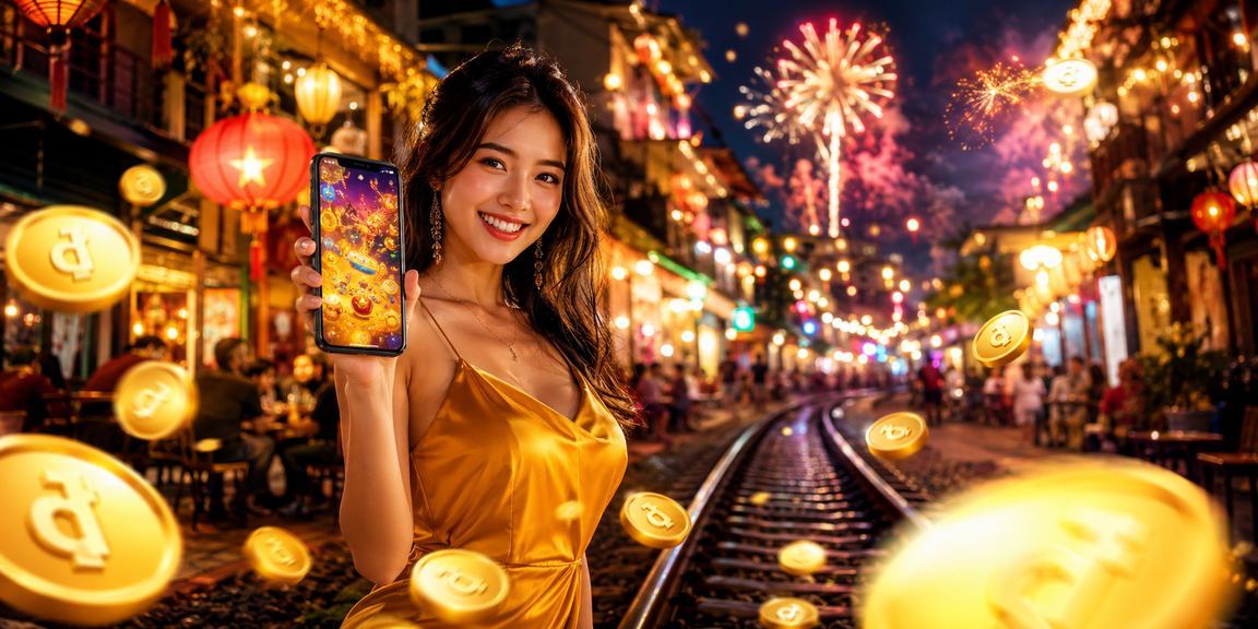 Người dùng Hà Nội đọc phân tích thể thao trên điện thoại tại lễ hội đêm
